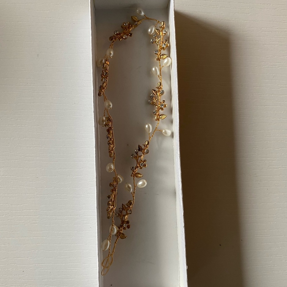 Gold floral Headband - Perfect Wedding headband